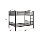 Cayelynn Black Bunk Bed (Full/Full) - Ornate Home