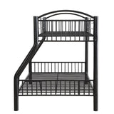 Cayelynn Black Bunk Bed (Twin/Full) - Ornate Home
