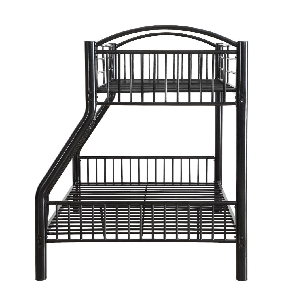 Cayelynn Black Bunk Bed (Twin/Full) - Ornate Home