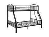 Cayelynn Black Bunk Bed (Twin/Full) - Ornate Home
