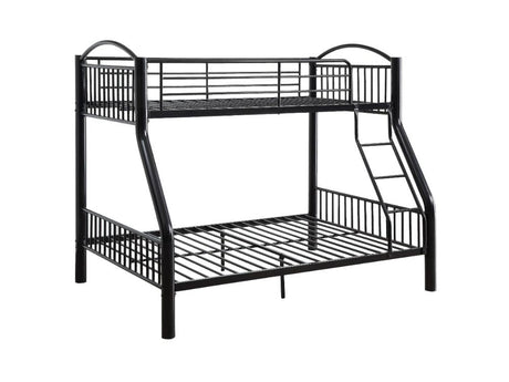 Cayelynn Black Bunk Bed (Twin/Full) - Ornate Home