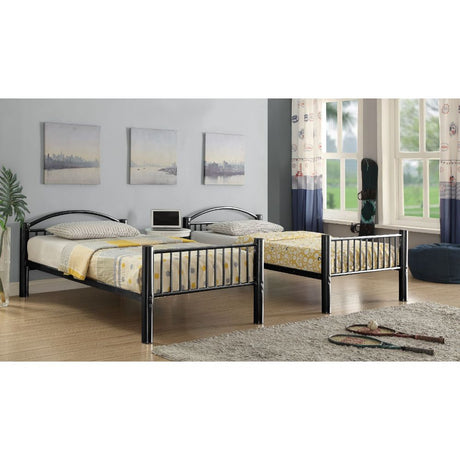 Cayelynn Black Bunk Bed (Twin/Twin) - Ornate Home