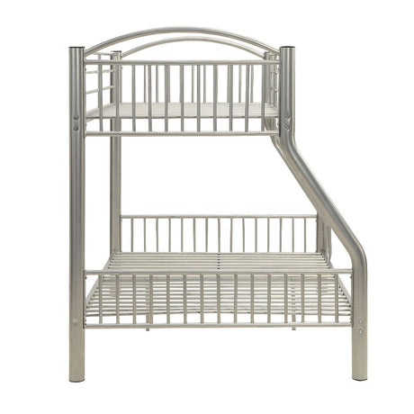 Cayelynn Silver Bunk Bed (Twin/Full) - Ornate Home