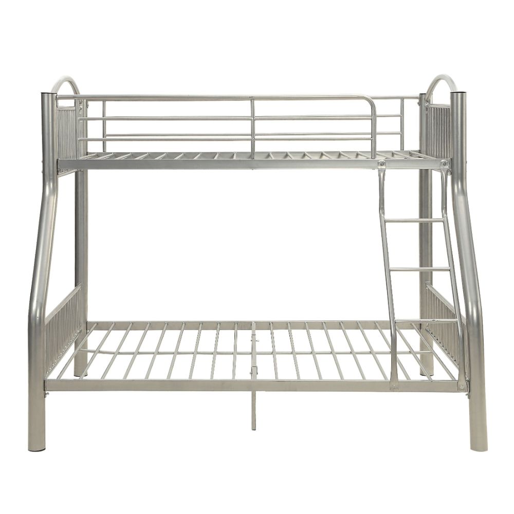 Cayelynn Silver Bunk Bed (Twin/Full) - Ornate Home