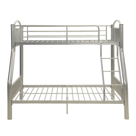 Cayelynn Silver Bunk Bed (Twin/Full) - Ornate Home
