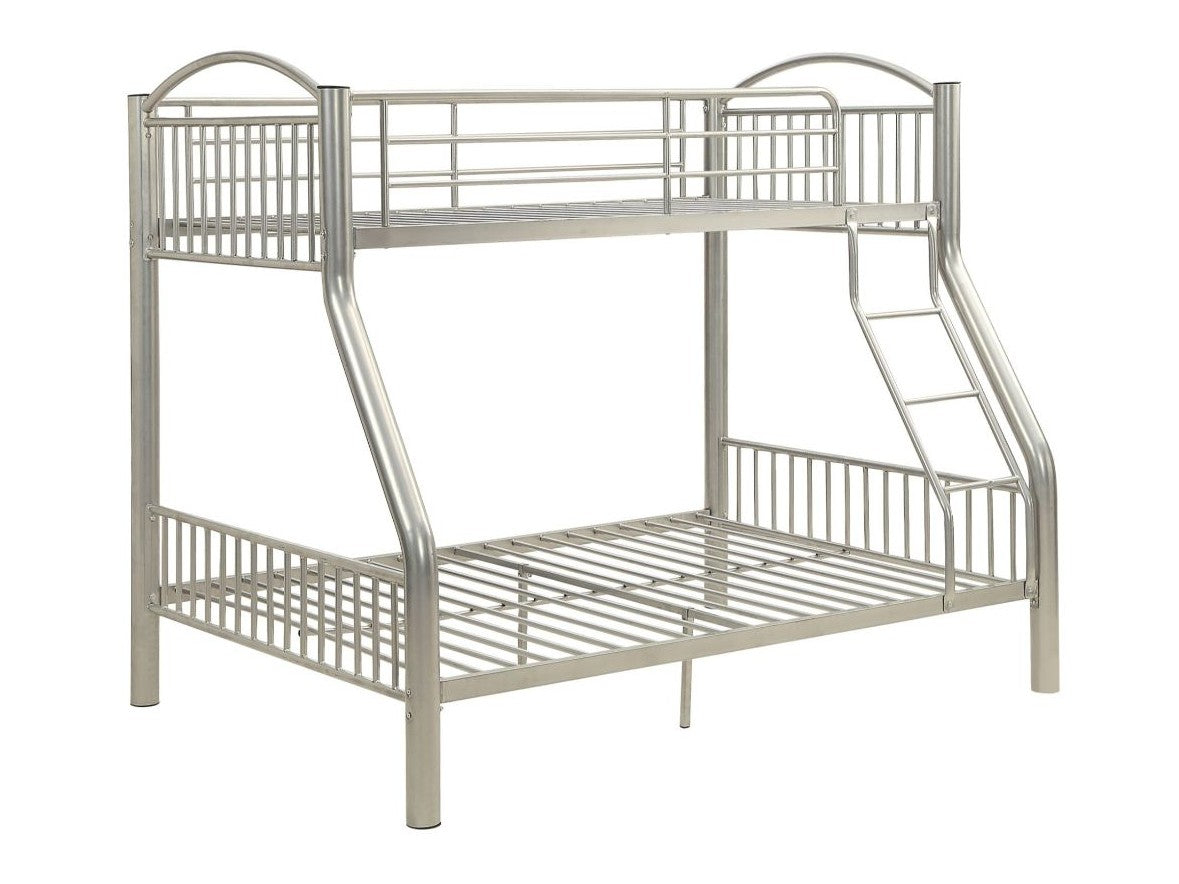 Cayelynn Silver Bunk Bed (Twin/Full) - Ornate Home