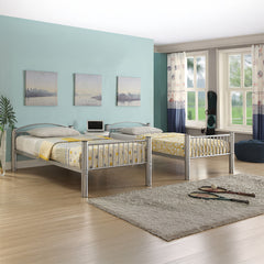 Cayelynn Silver Bunk Bed (Twin/Twin) - Ornate Home
