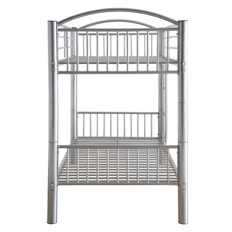 Cayelynn Silver Bunk Bed (Twin/Twin) - Ornate Home