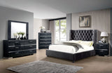 Cayla Dark Gray Cal.King Bed - Ornate Home