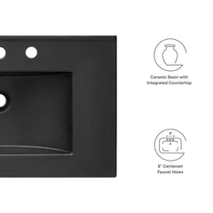 Cayman Black 30" Bathroom Sink - Ornate Home