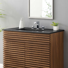 Cayman Black 36" Bathroom Sink - Ornate Home