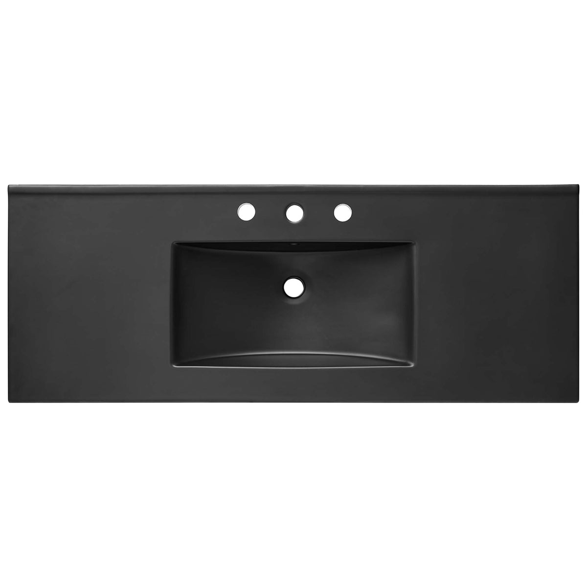 Cayman Black 48" Single Basin Bathroom Sink - Ornate Home