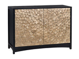 Cayman Black/Gold Capiz Shell 2 Door Cabinet - Ornate Home