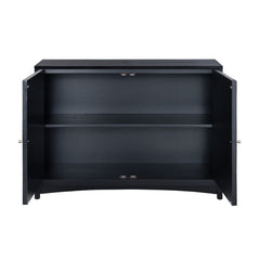Cayman Black/Gold Capiz Shell 2 Door Cabinet - Ornate Home