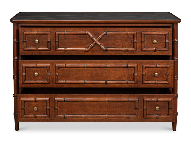 Cayman Brown Commode Chest - Ornate Home