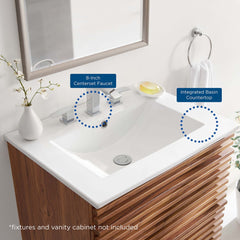 Cayman White 24" Bathroom Sink - Ornate Home