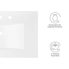 Cayman White 30" Bathroom Sink - Ornate Home
