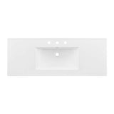 Cayman White 48" Single Basin Bathroom Sink - Ornate Home
