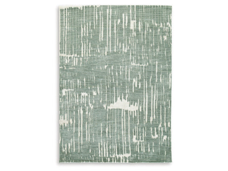 Cayworth Teal/White 8' x 10' Rug (Online Special Price) - Ornate Home
