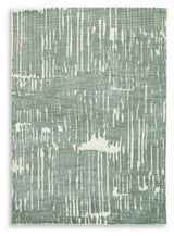 Cayworth Teal/White 8' x 10' Rug - Ornate Home