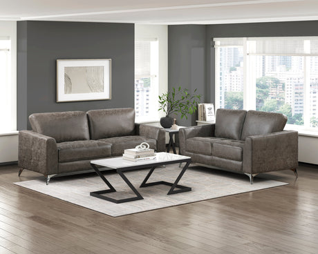 Cazon Brown Loveseat - Ornate Home