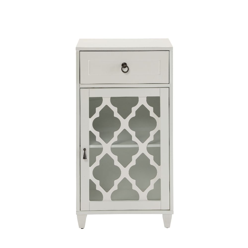 Ceara White Accent Table - Ornate Home