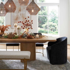 Cecelia Oak Dining Table - Ornate Home