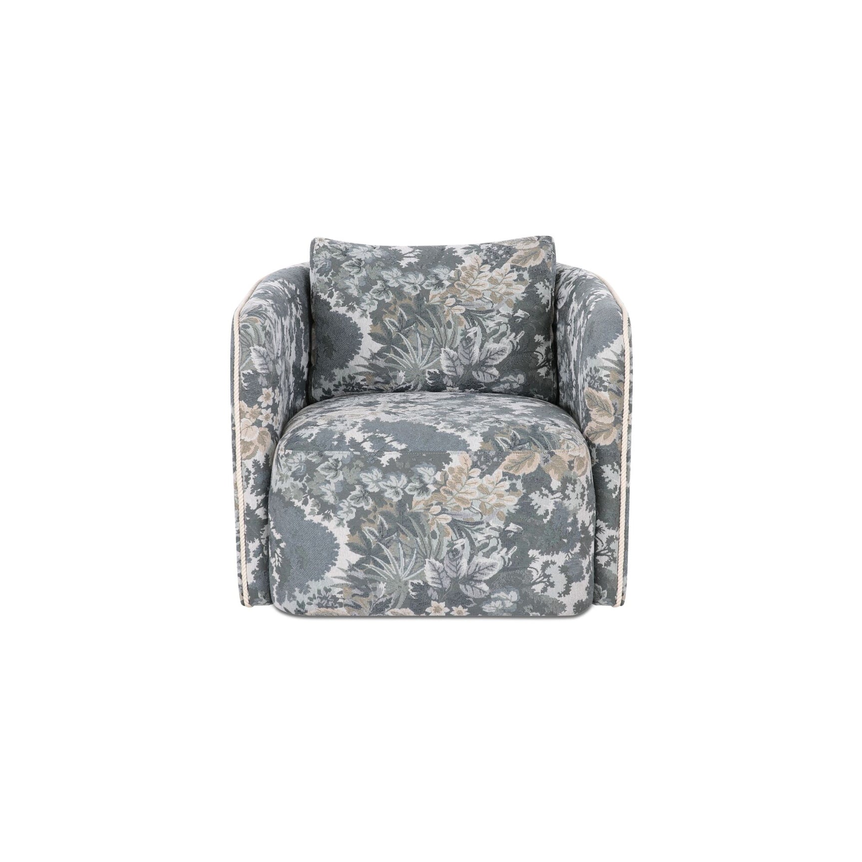 Cecil Blue Tapestry Accent Chair - Ornate Home