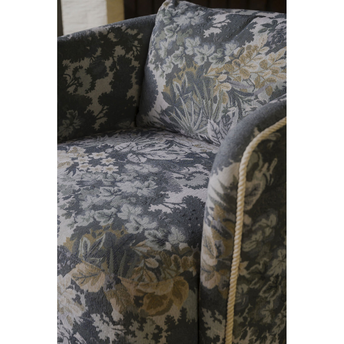 Cecil Blue Tapestry Accent Chair - Ornate Home