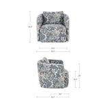Cecil Blue Tapestry Accent Chair - Ornate Home