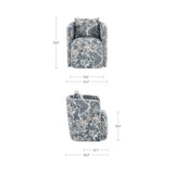 Cecil Blue Tapestry Dining Chair - Ornate Home