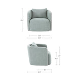Cecil Light Blue Accent Chair - Ornate Home