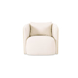 Cecil Warm White Accent Chair - Ornate Home