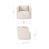 Cecil Warm White Accent Chair - Ornate Home