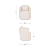 Cecil Warm White Dining Chair - Ornate Home