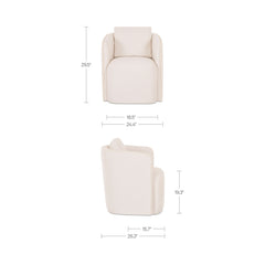 Cecil Warm White Dining Chair - Ornate Home