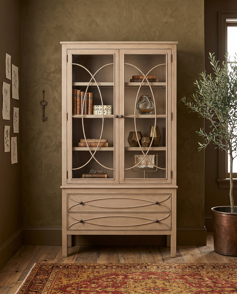 Cecile Beige Bookcase