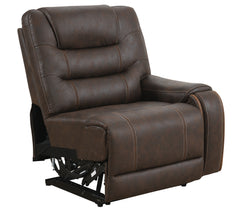 Cedar Brown Fabric 6-Pc Dual Power Reclining Sectional with 2 Power Recliners - Ornate Home