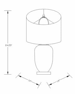 Cedar Table Lamp - Clearance - Ornate Home