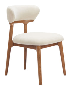 Cedar White & Walnut Dining Chair (Set of 2) - Ornate Home