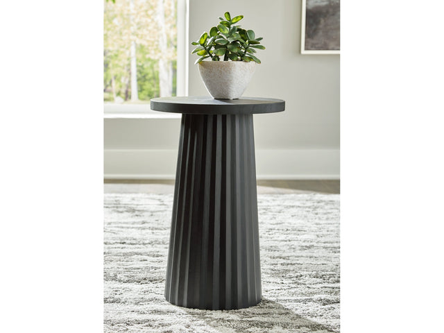Ceilby Black Accent Table - Ornate Home