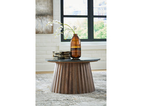 Ceilby Black/Brown Accent Coffee Table - Ornate Home