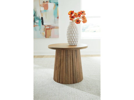 Ceilby Natural Accent Table - Ornate Home