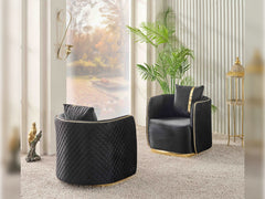 Ceko Black Chair - Ornate Home
