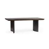 Celadon Truffle Brown 84" Rectangular Dining Table