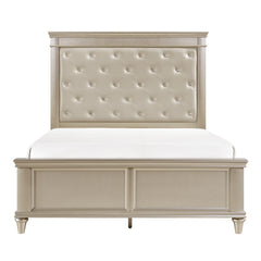 Celandine Off-White/Silver 4-piece Queen Bedroom Set - Ornate Home
