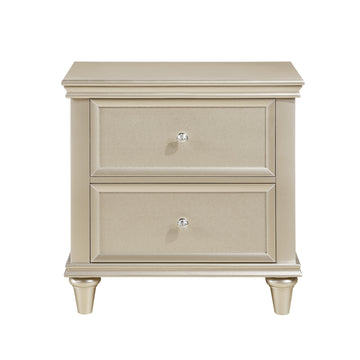 Celandine Off-White/Silver 5-Piece Queen Bedroom Set - Ornate Home