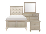 Celandine Silver 4-piece Twin Bedroom Set - Ornate Home