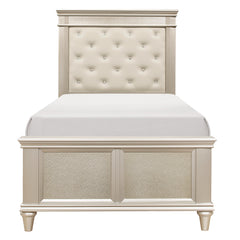Celandine Silver 4-piece Twin Bedroom Set - Ornate Home
