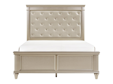 Celandine Silver Eastern King Bed - Ornate Home